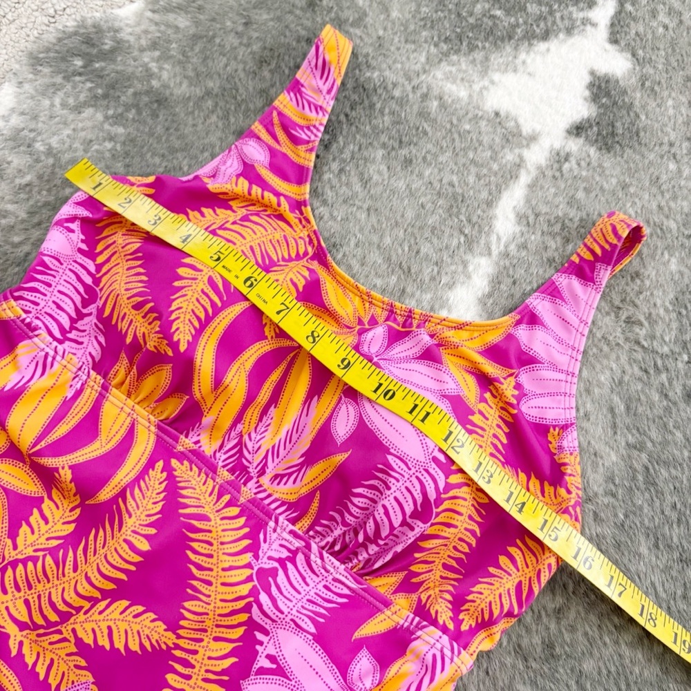 Denim & Co. Beach Ruched Side Swim Dress 10 - Picture 13 of 13